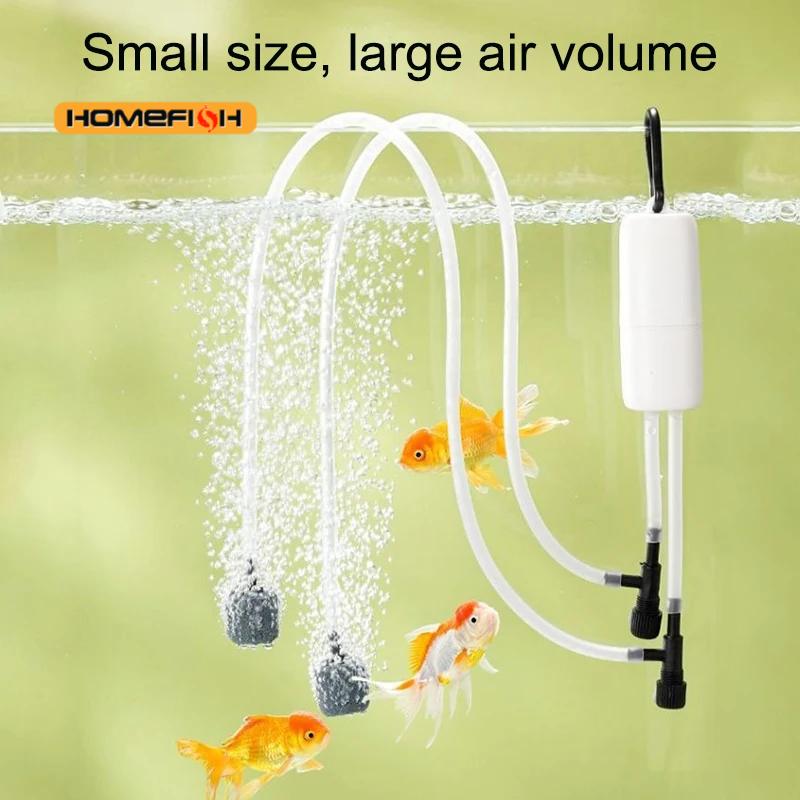 Aquarium Fertilizer - Sessiz Oksijenatör Küçük Oksijen Pompası Taşınabilir